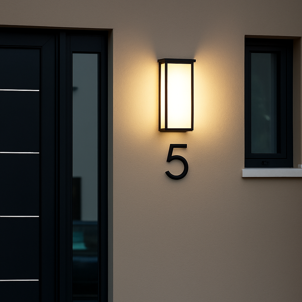 applique murale led extérieure en aluminium imperméable et décorative