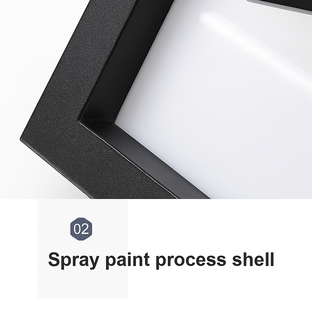 applique murale led extérieure en aluminium imperméable et décorative