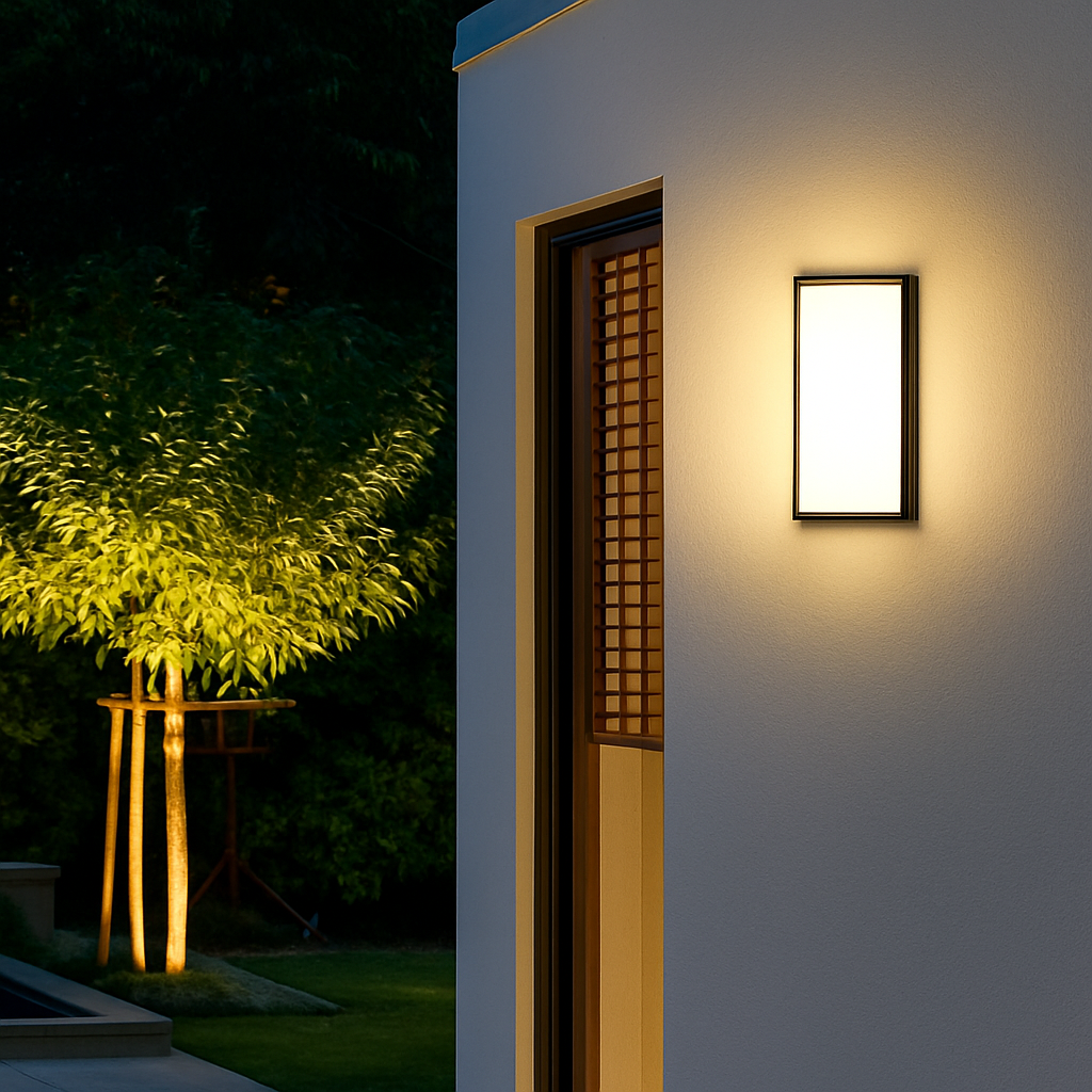 applique murale led extérieure en aluminium imperméable et décorative