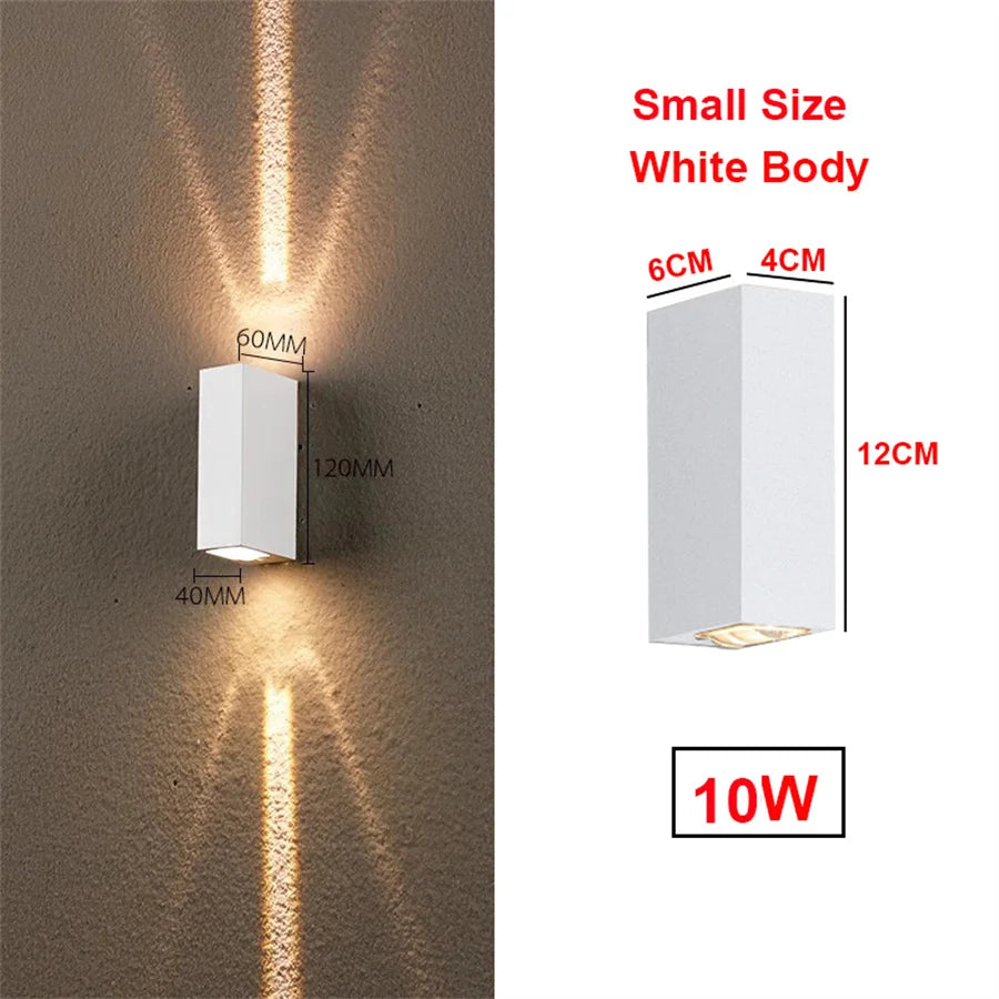 applique murale led extérieure moderne étanche en aluminium