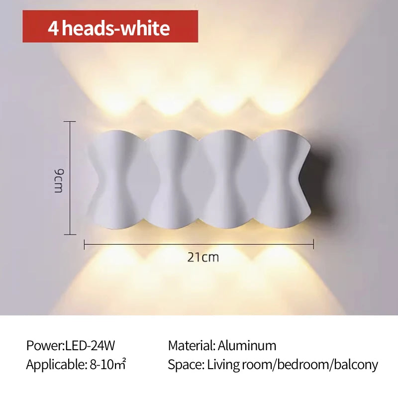 applique murale led extérieure étanche décoration jardin lumineuse