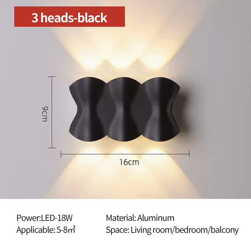 applique murale led extérieure étanche décoration jardin lumineuse