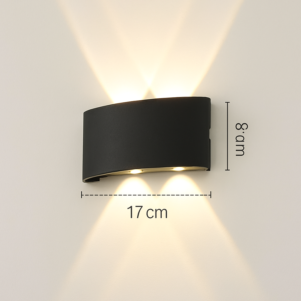 applique murale led extérieure étanche en aluminium zbw0010