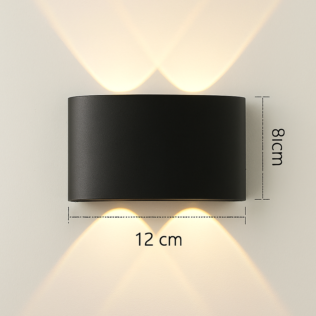 applique murale led extérieure étanche en aluminium zbw0010