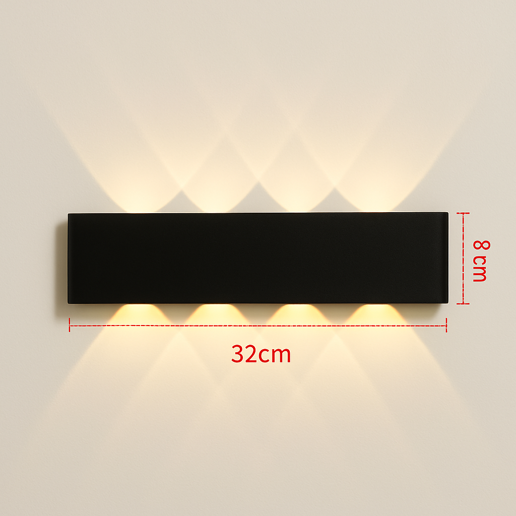 applique murale led extérieure étanche en aluminium zbw0010