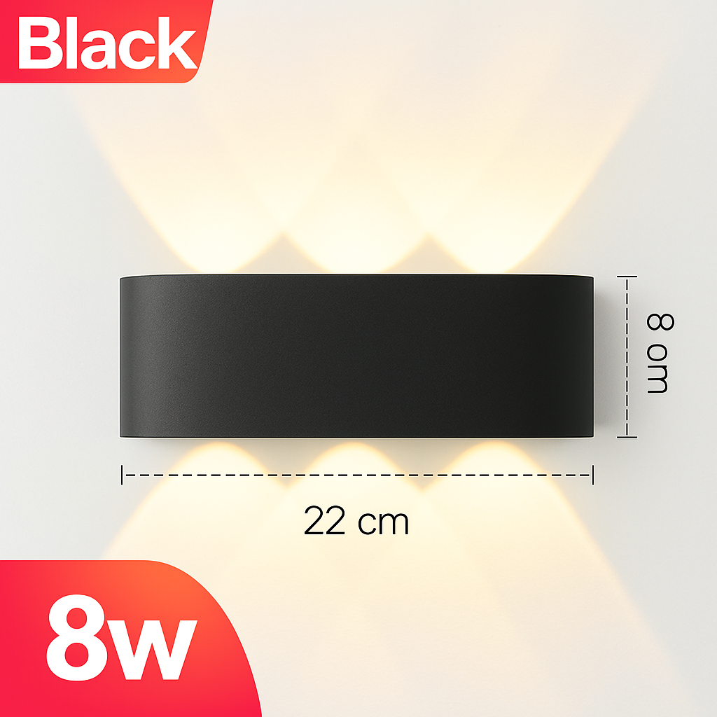 applique murale led extérieure étanche en aluminium zbw0010