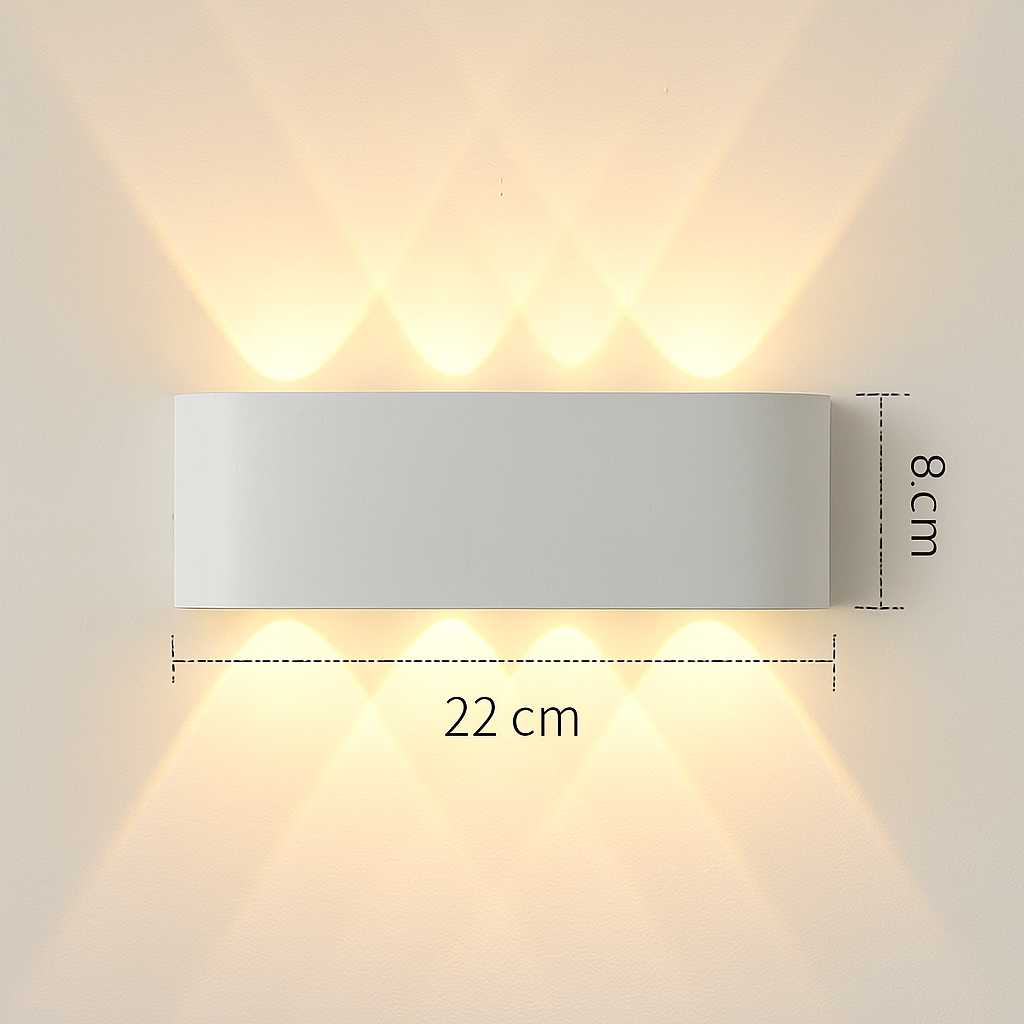 applique murale led extérieure étanche en aluminium zbw0010