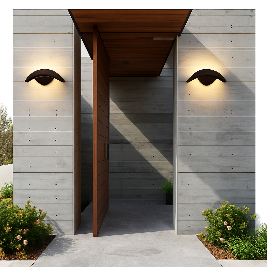 applique murale led extérieure étanche en forme de lune créative