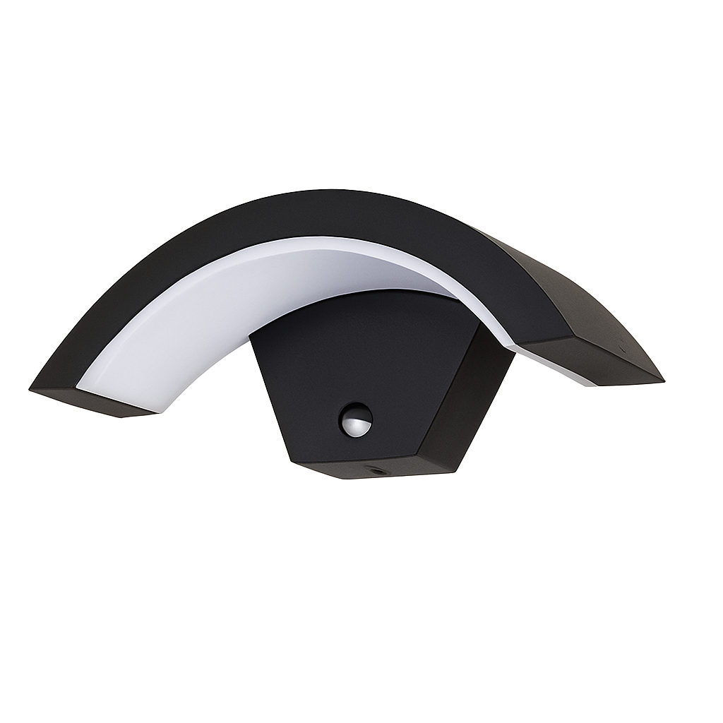 applique murale led extérieure étanche en forme de lune créative