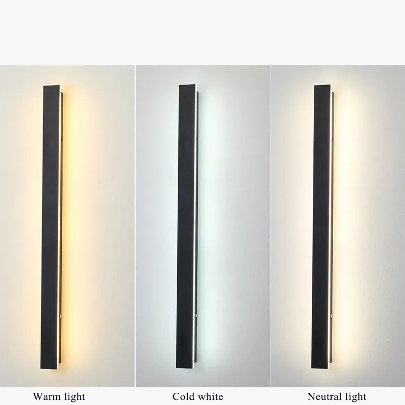 Applique murale led extérieure étanche longue bande moderne