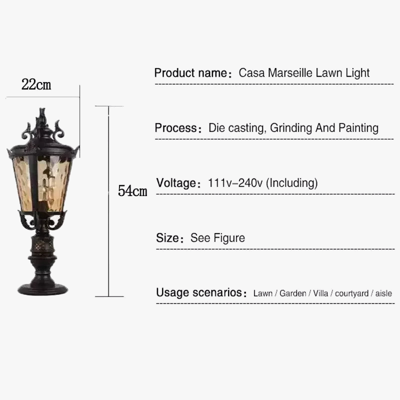 applique murale led extérieure étanche style européen américain
