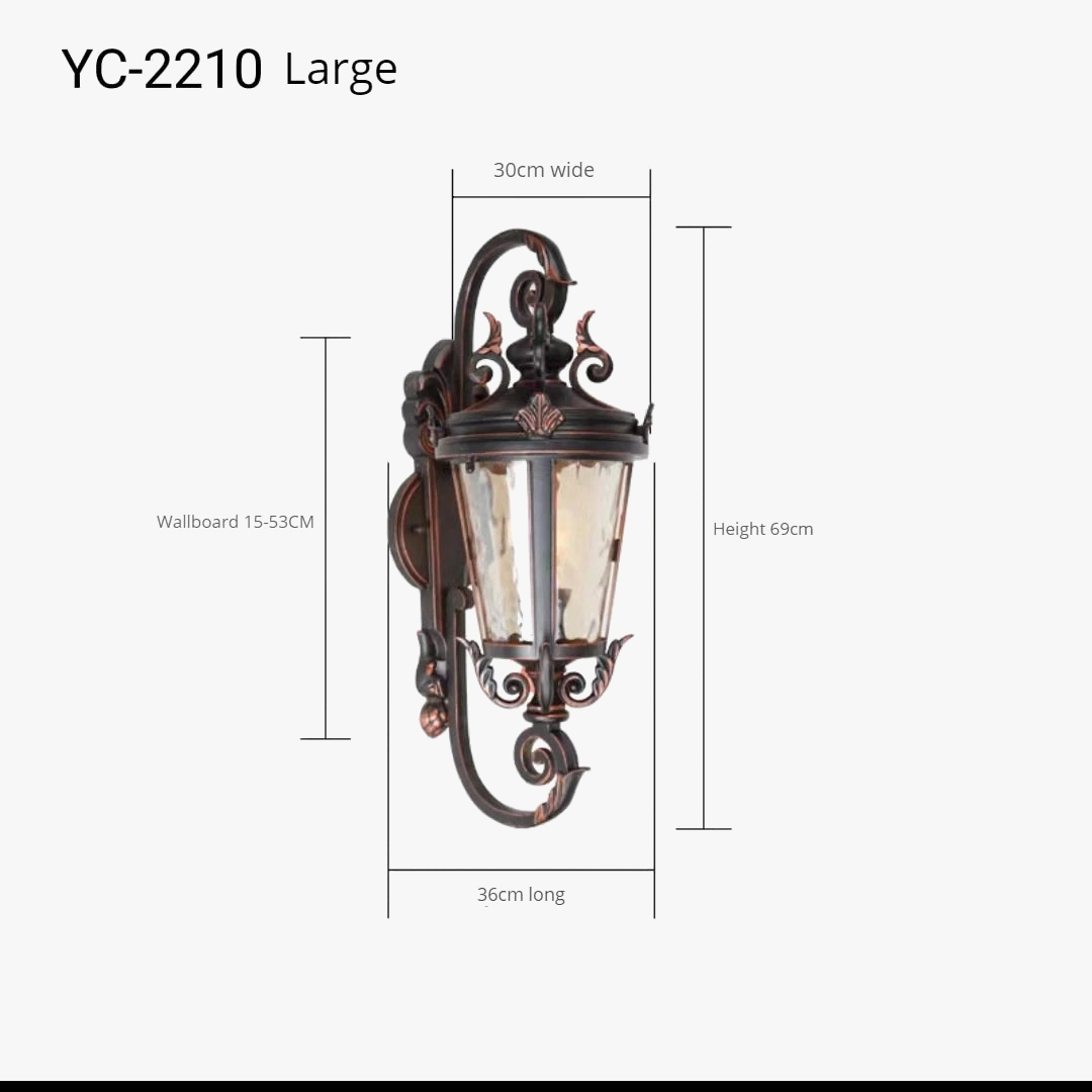 applique murale led extérieure étanche style européen américain