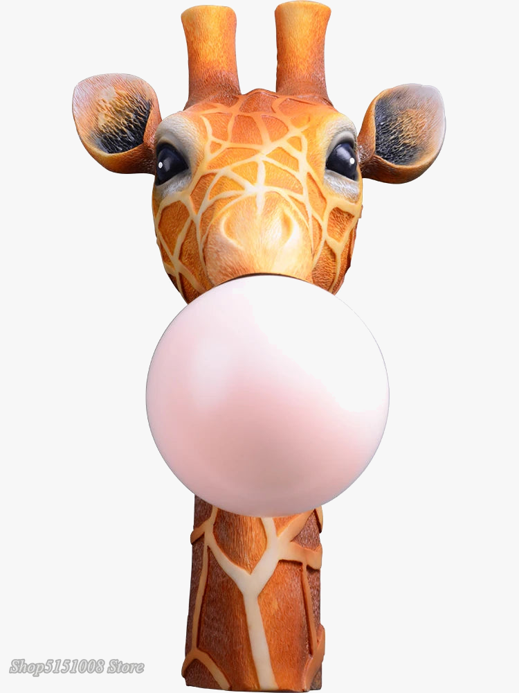 applique murale led girafe dessin animé pour enfant
