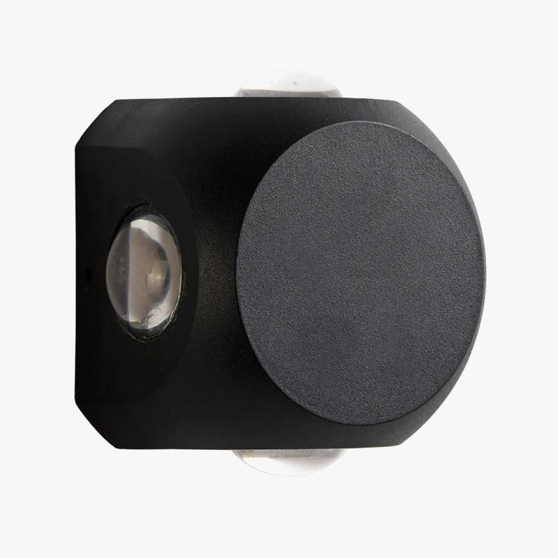 applique murale led hémisphère quatre côtés pour extérieur et balcon