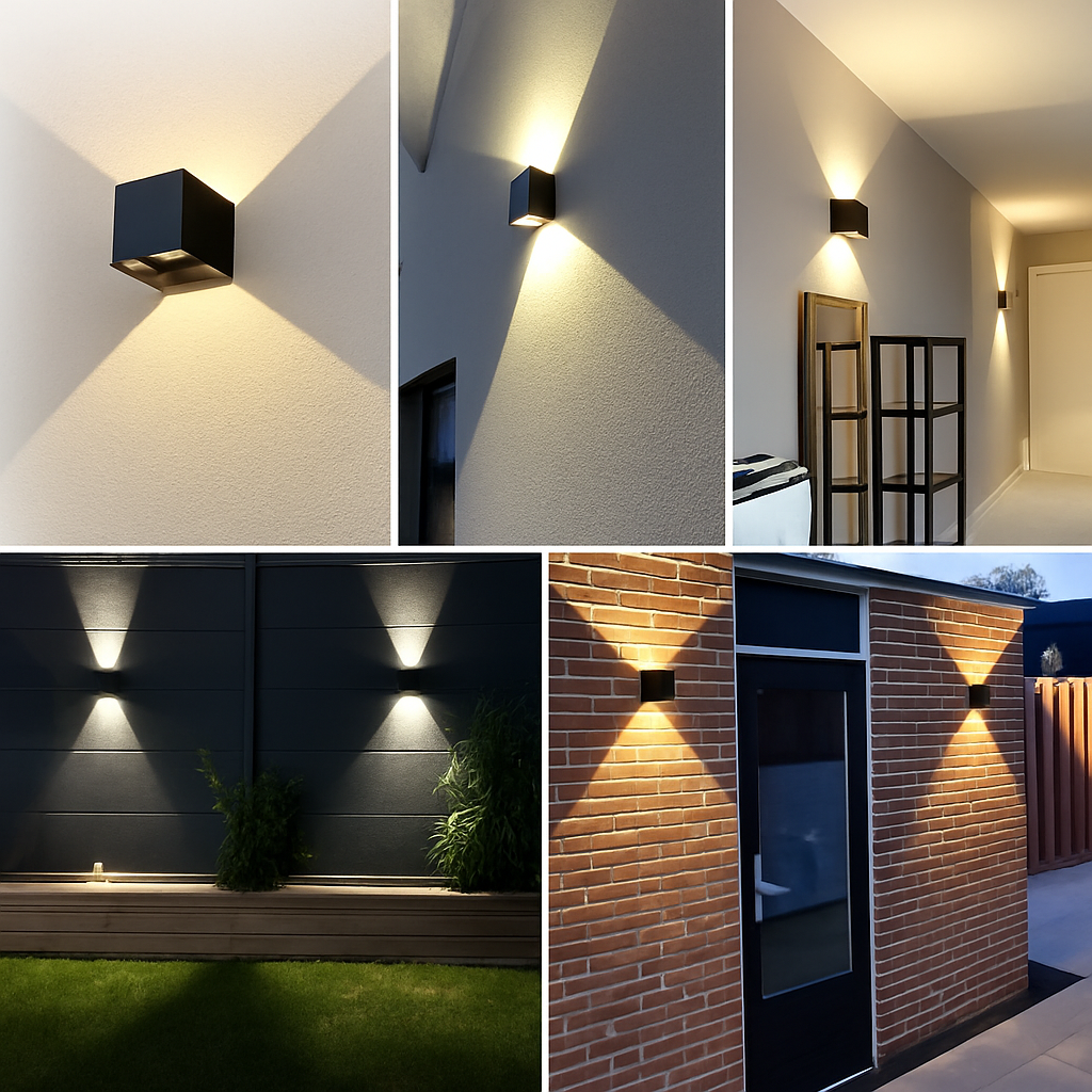 Applique murale LED haut et bas étanche IP65