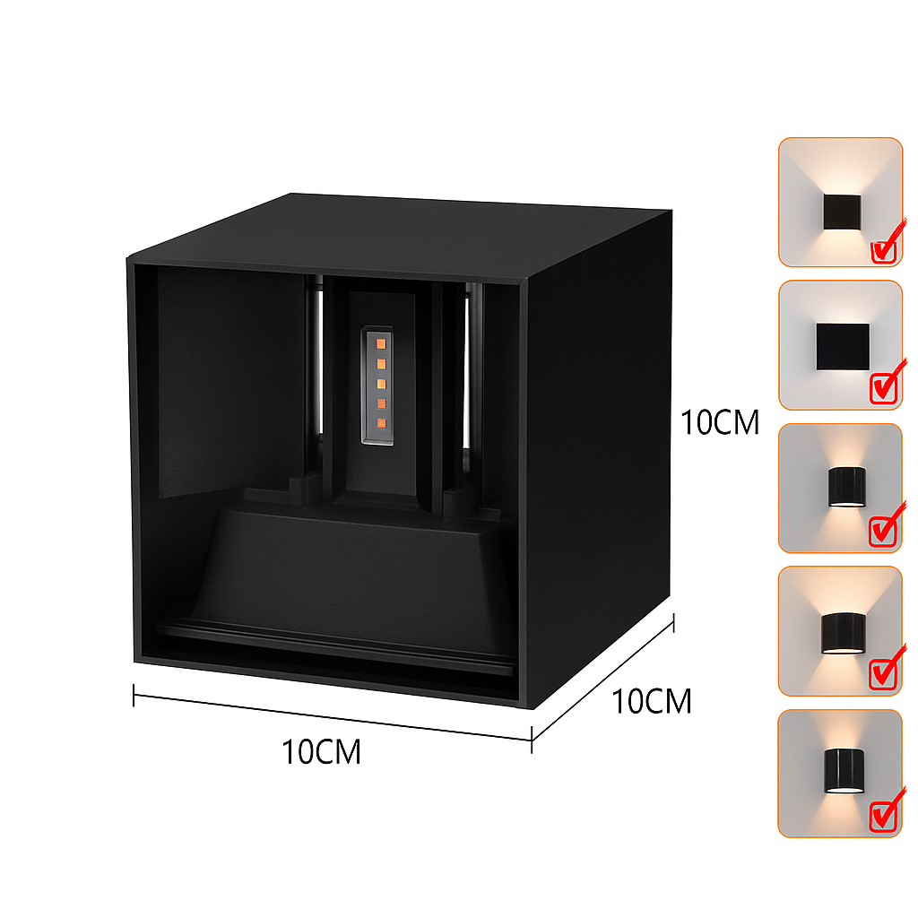 Applique murale LED haut et bas étanche IP65