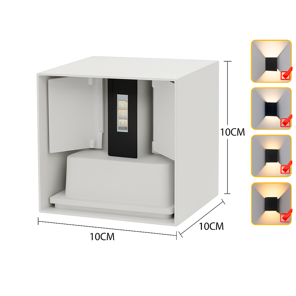 Applique murale LED haut et bas étanche IP65