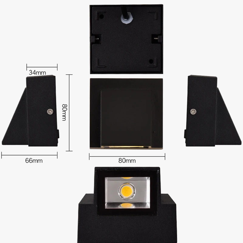 applique murale led imperméable extérieur intérieur jardin véranda chambre escaliers