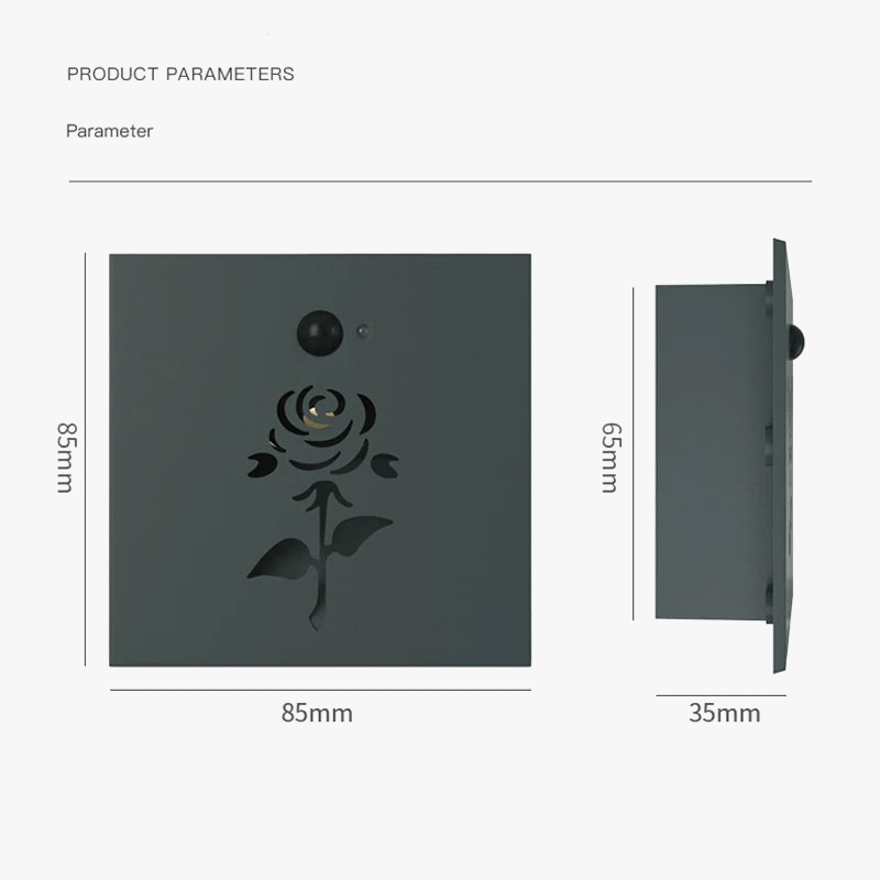 applique murale led à induction avec capteur pour corps humain