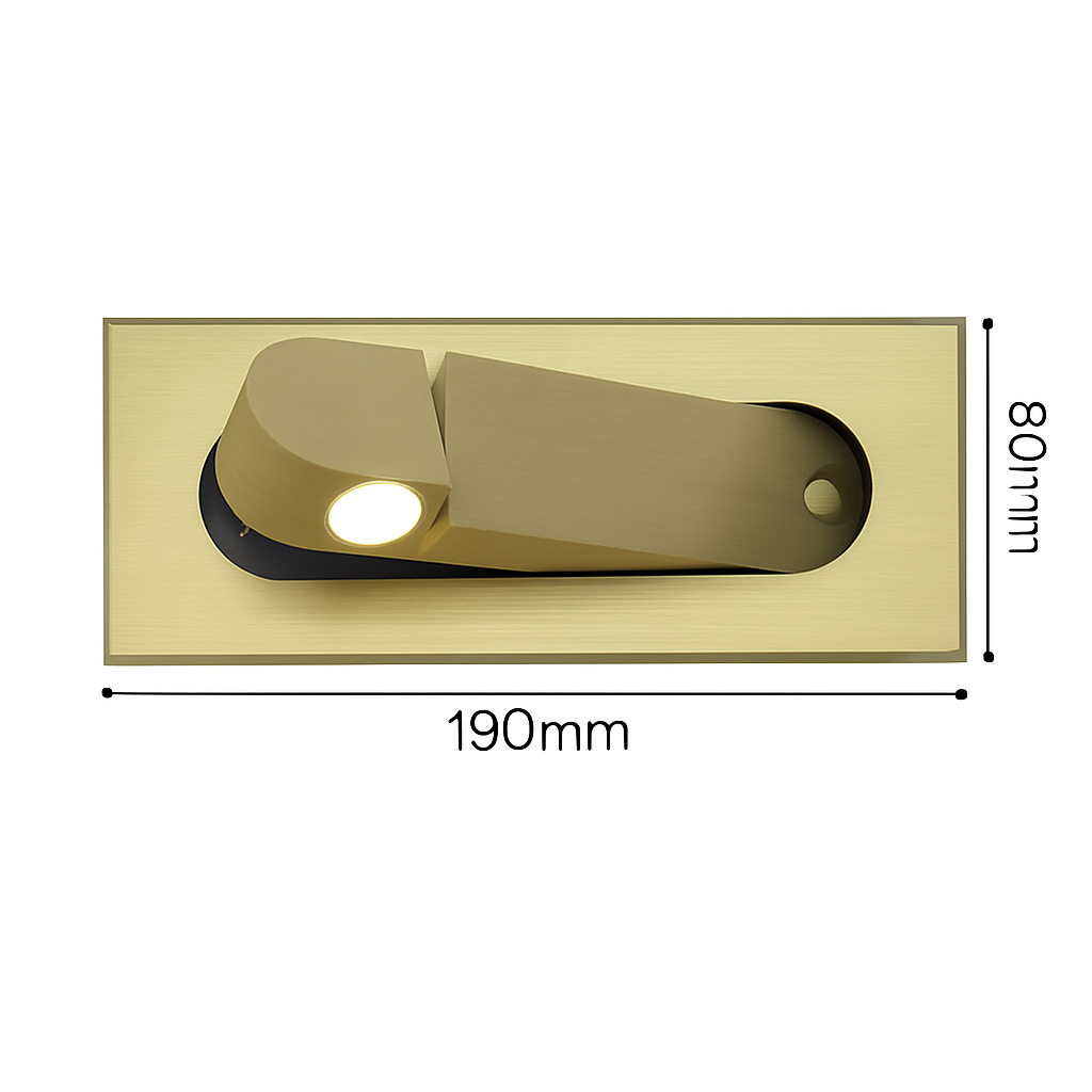 Applique murale LED intégrée nordique 3W