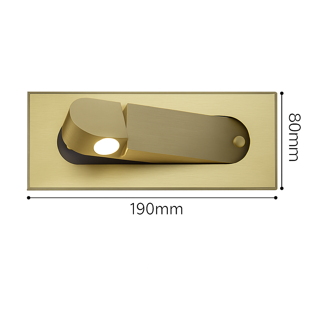 Applique murale LED intégrée nordique 3W