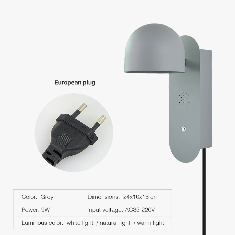applique murale led intelligente rotative et réglable pour décoration intérieure