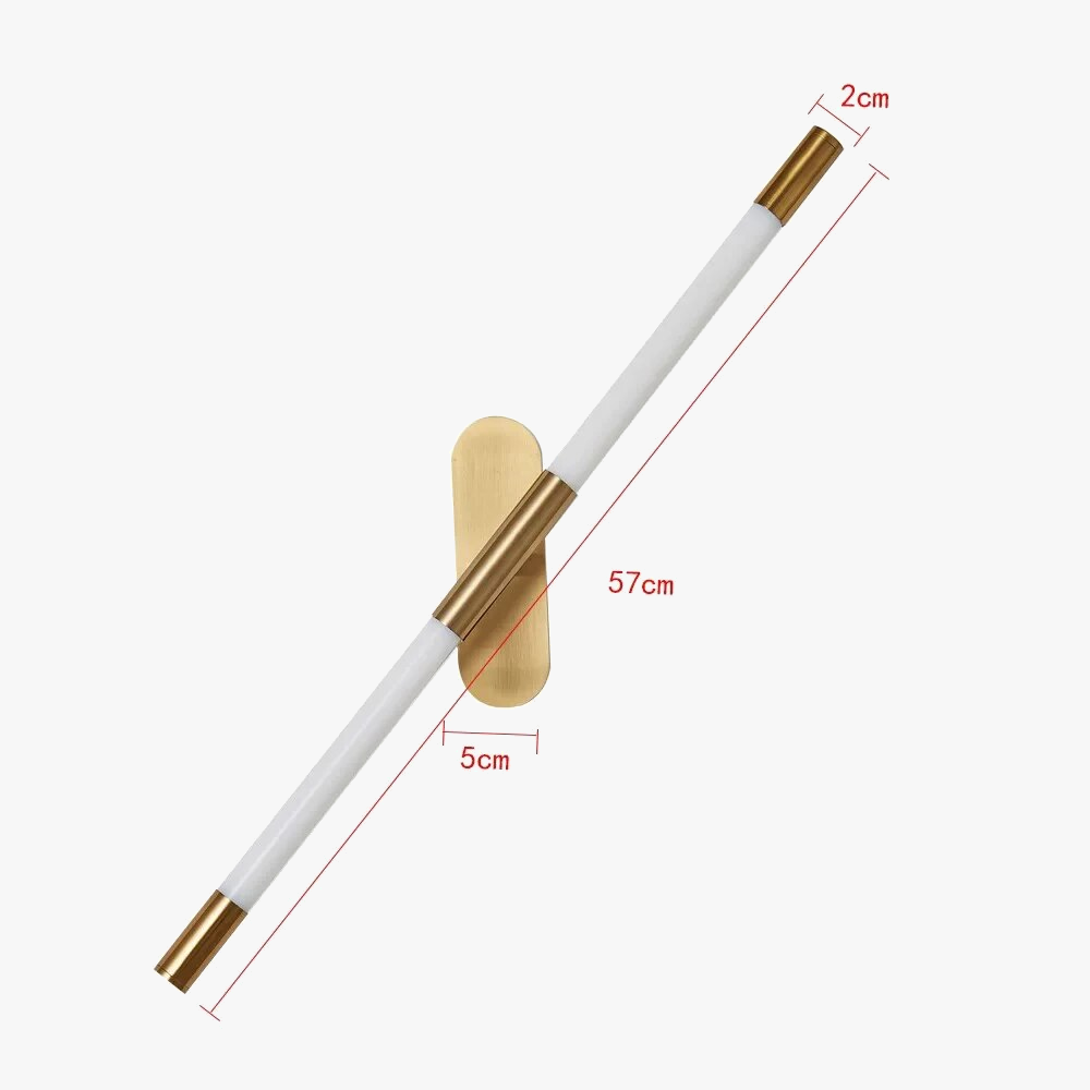 Applique murale LED longue ligne au design nordique moderne