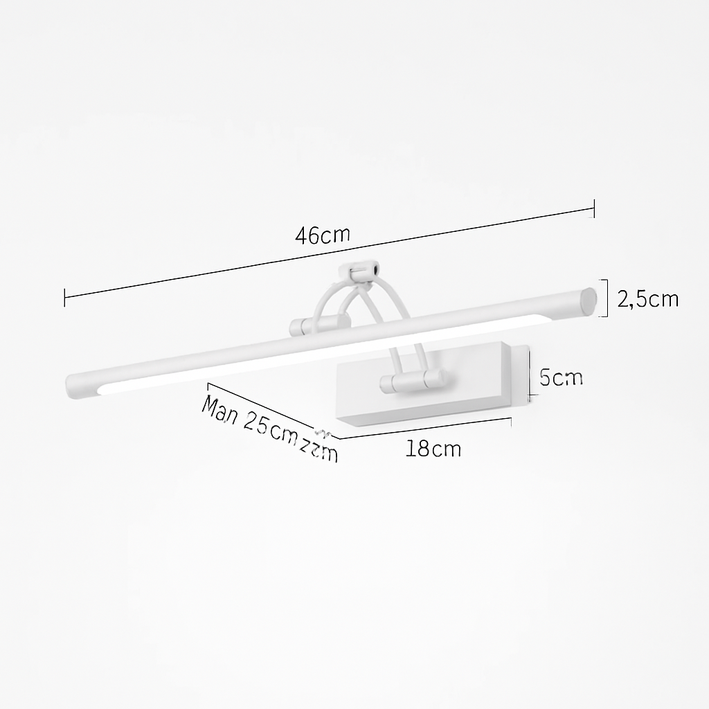 Applique murale LED longue pour miroir de salle de bain