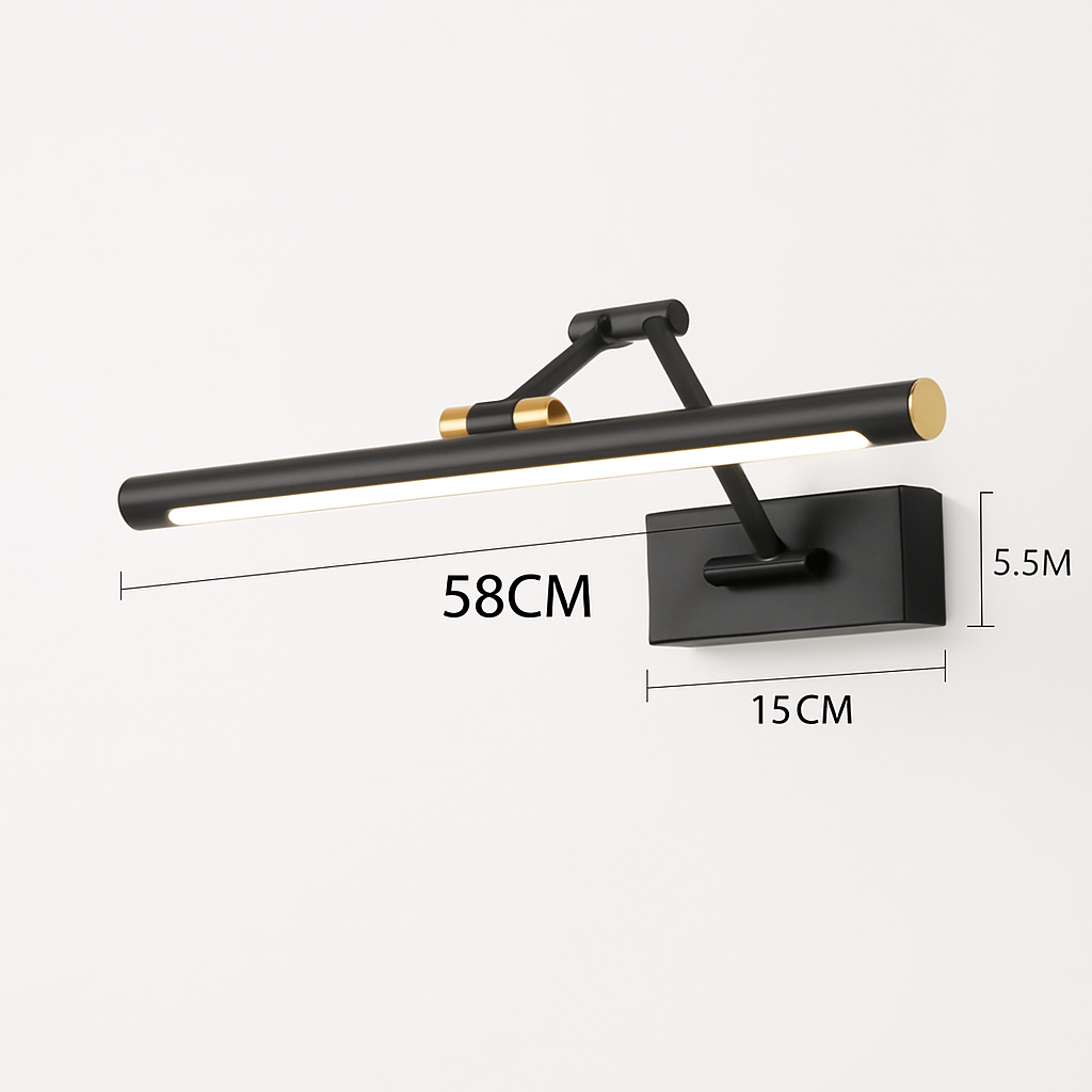 Applique murale LED longue pour miroir de salle de bain
