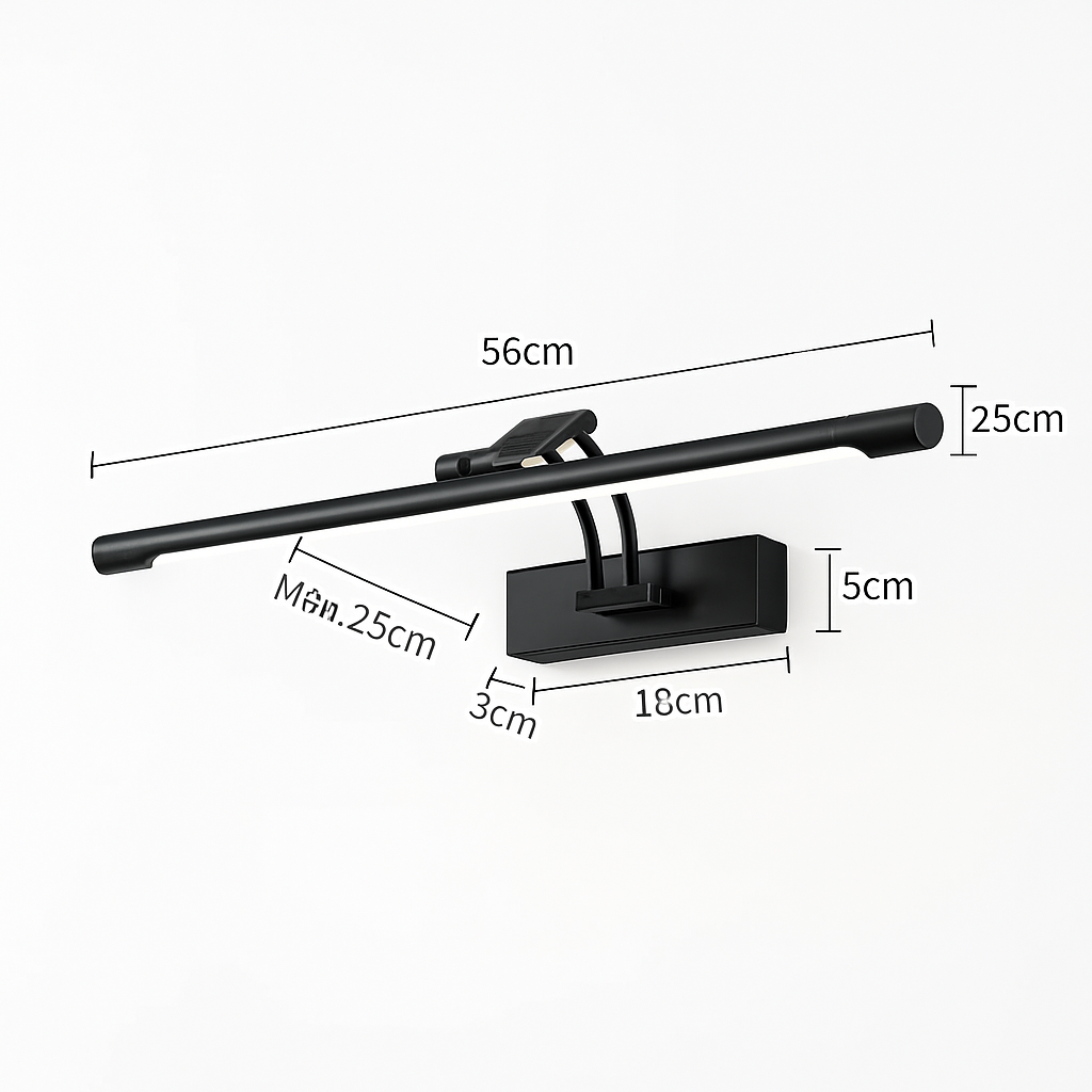 Applique murale LED longue pour miroir de salle de bain