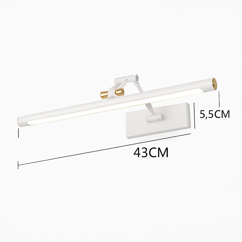 Applique murale LED longue pour miroir de salle de bain