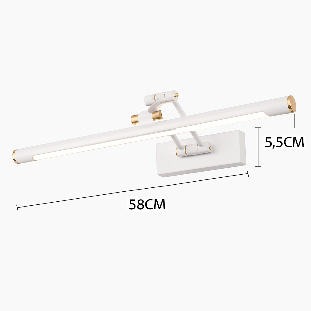 Applique murale LED longue pour miroir de salle de bain