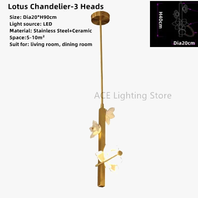 applique murale à led lotus pour décoration intérieure moderne