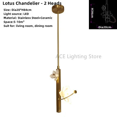 applique murale à led lotus pour décoration intérieure moderne