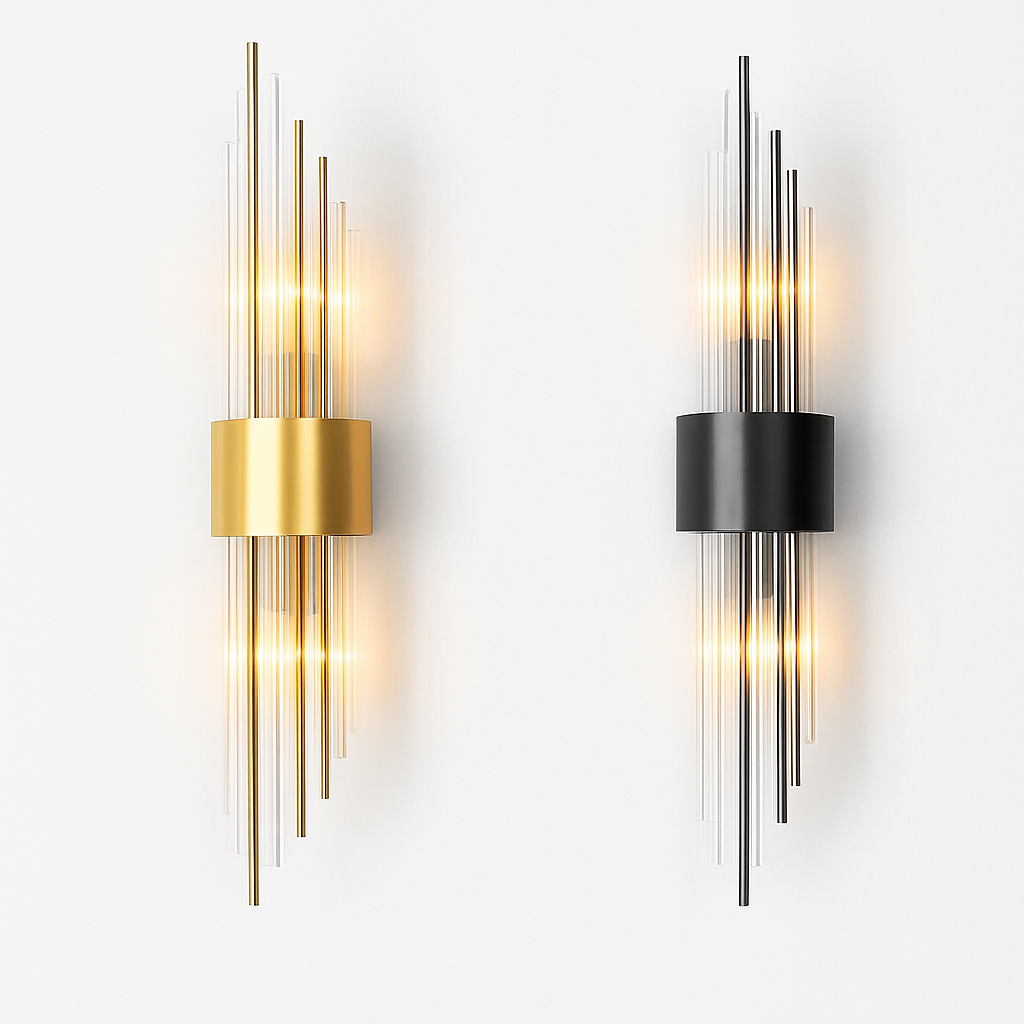 applique murale led luxe moderne dorée