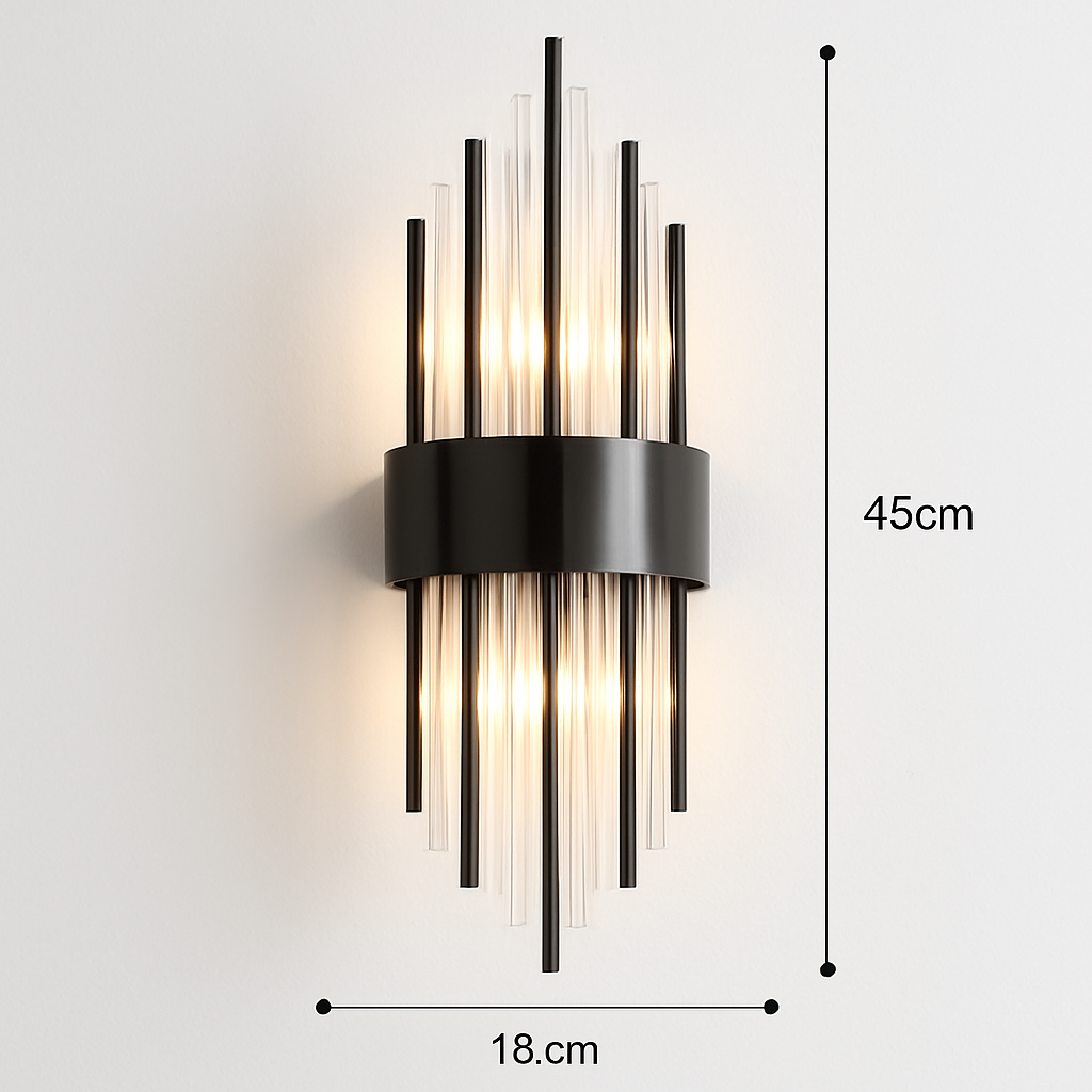 applique murale led luxe moderne dorée