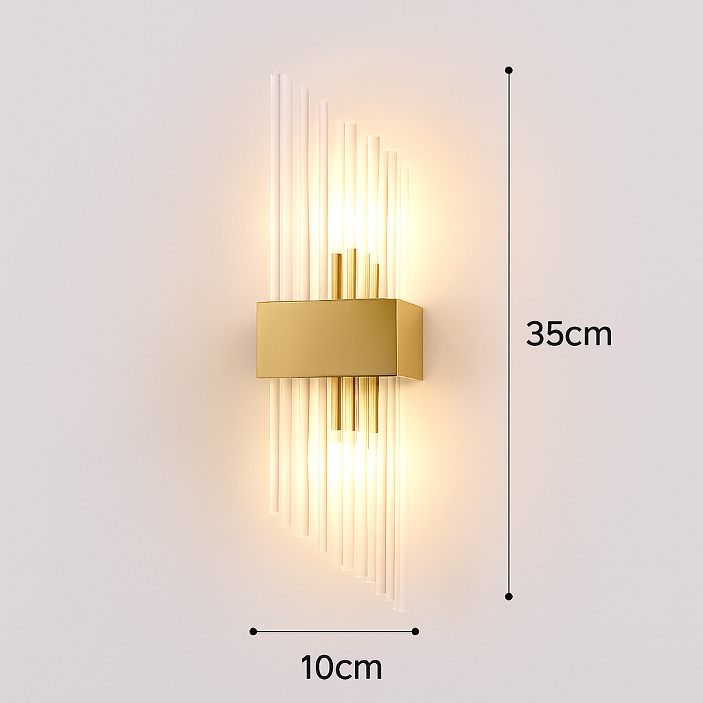 applique murale led luxe moderne dorée