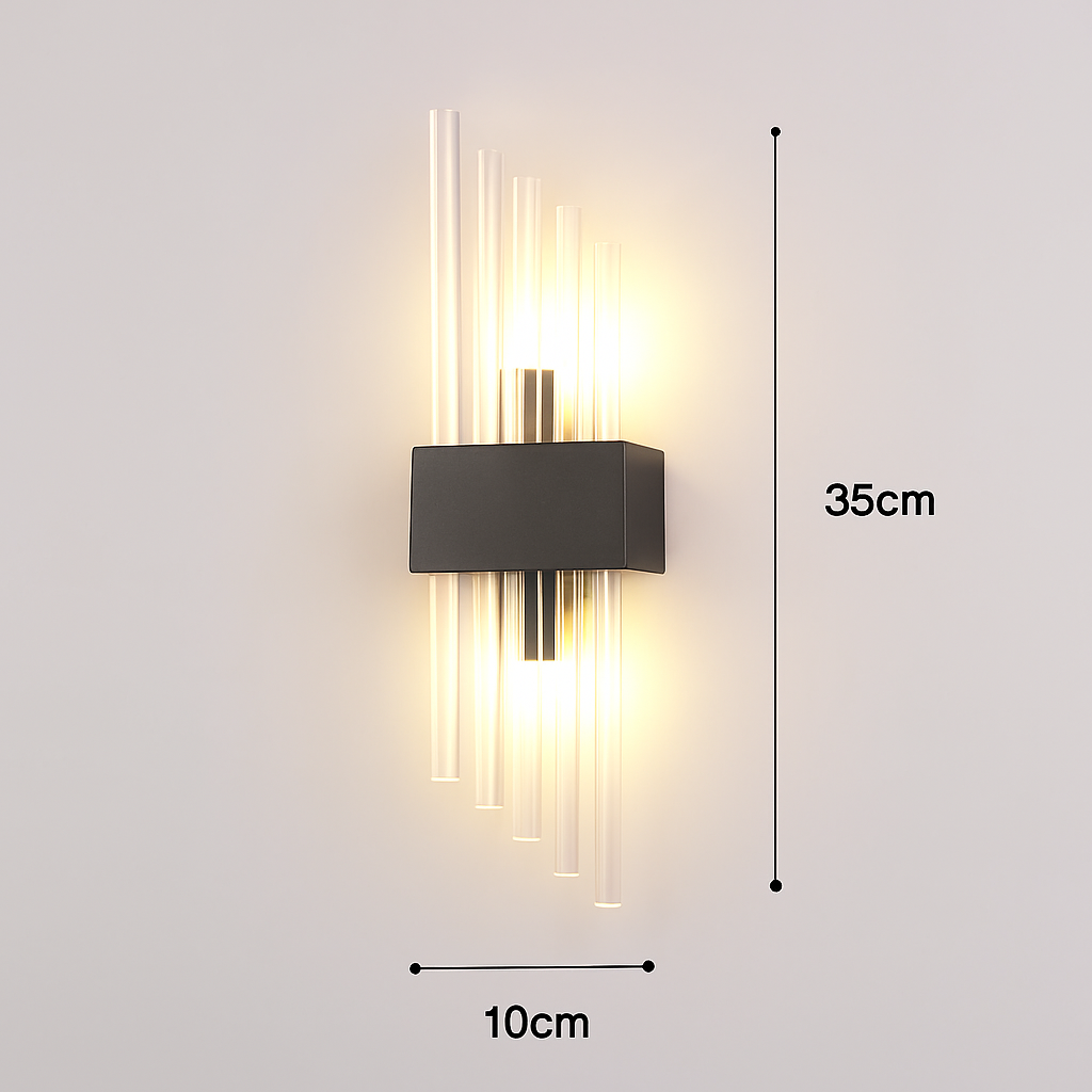 applique murale led luxe moderne dorée