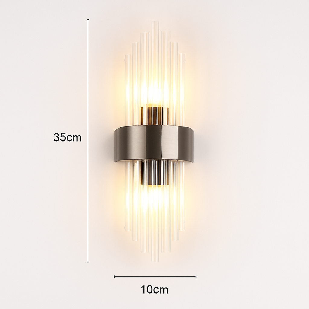 applique murale led luxe moderne dorée