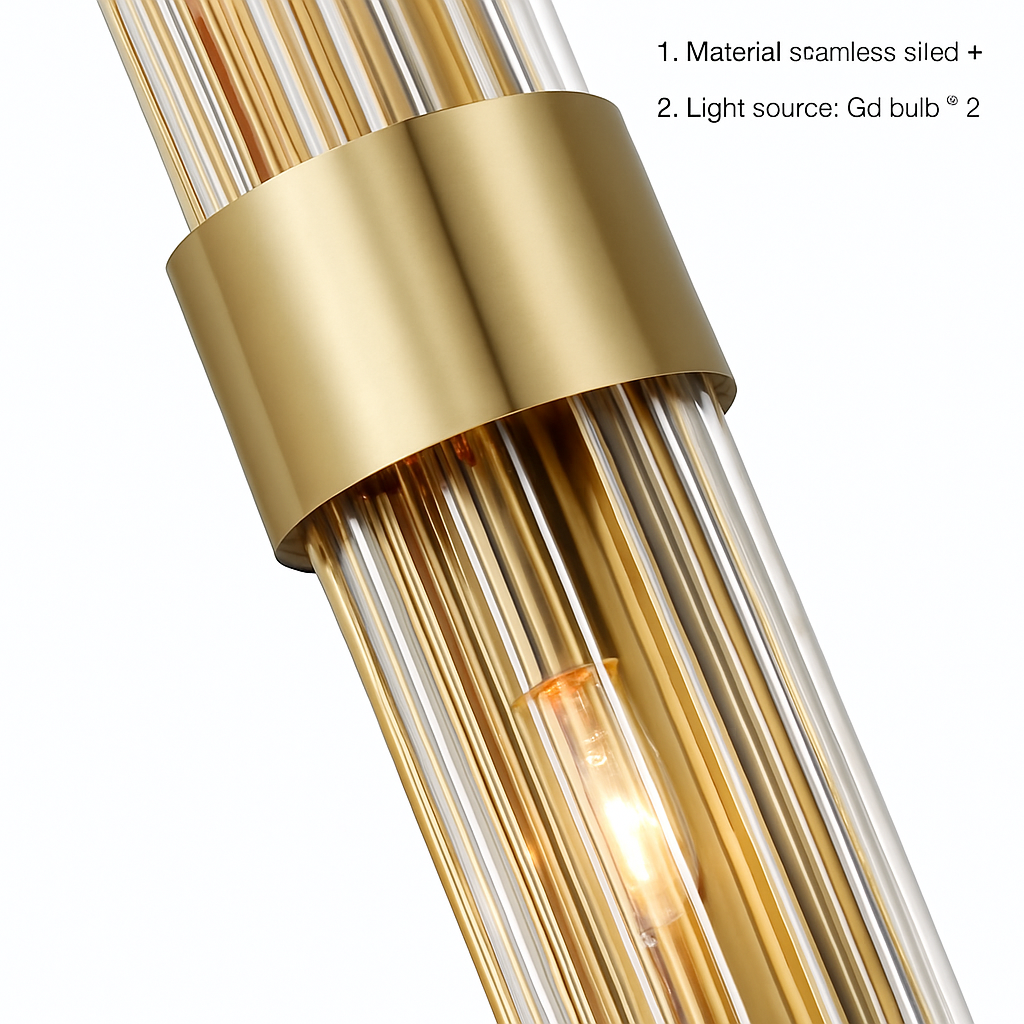 applique murale led luxe moderne dorée