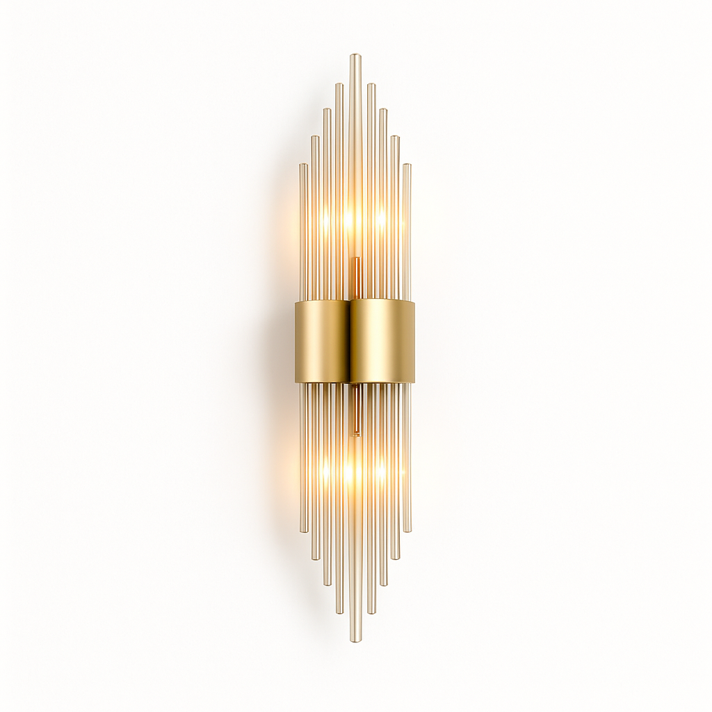 applique murale led luxe moderne dorée