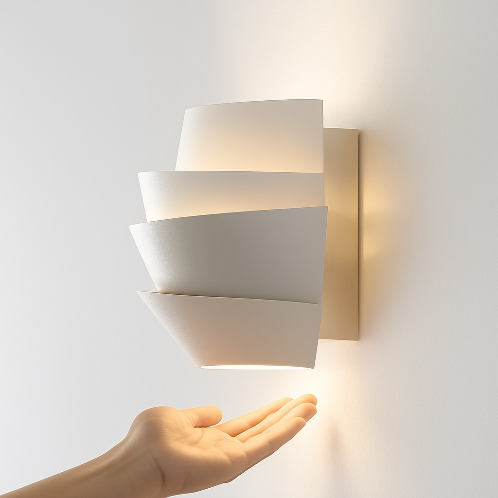 applique murale led métal pomme de pin nordique simple et créative