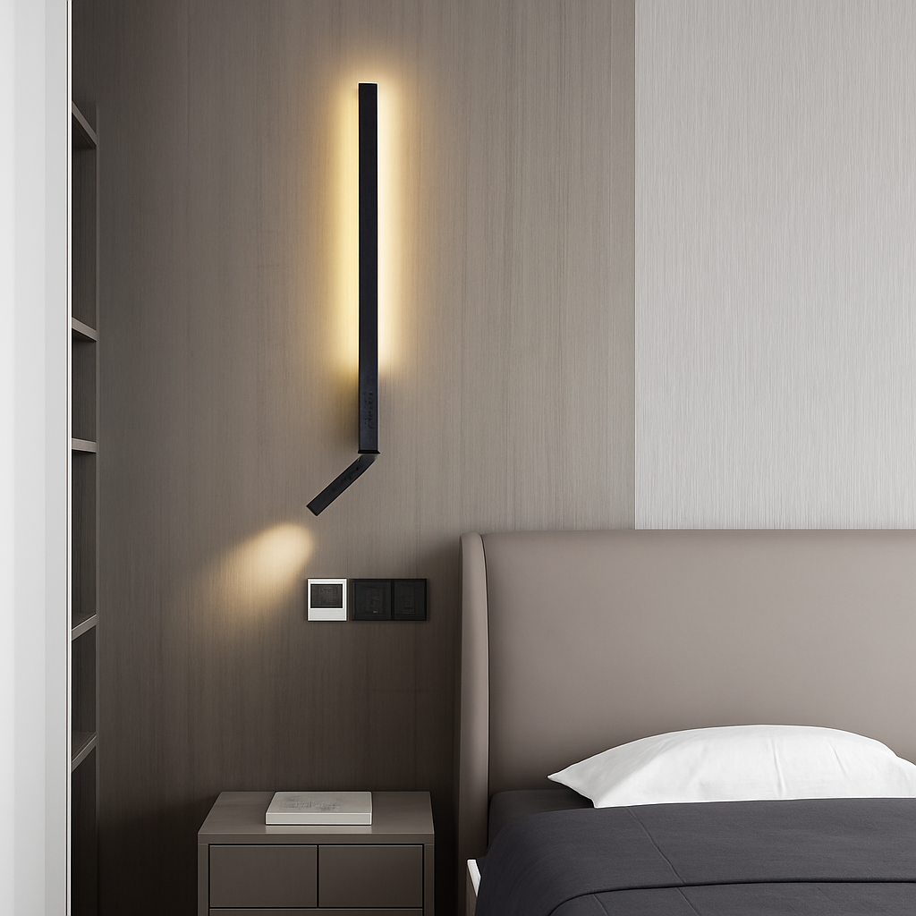 applique murale led minimaliste avec interrupteur angle réglable 3000k