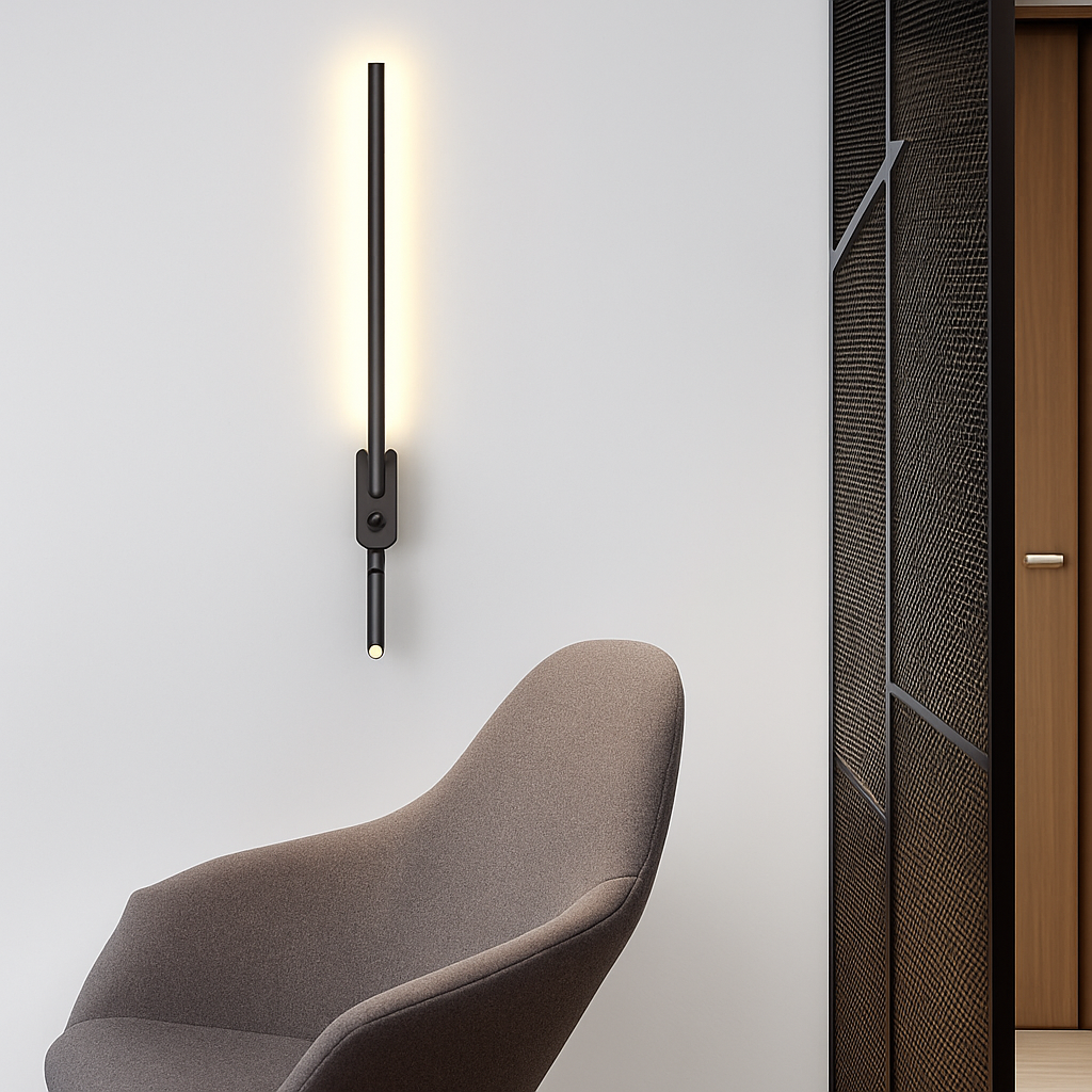 applique murale led minimaliste avec interrupteur angle réglable 3000k
