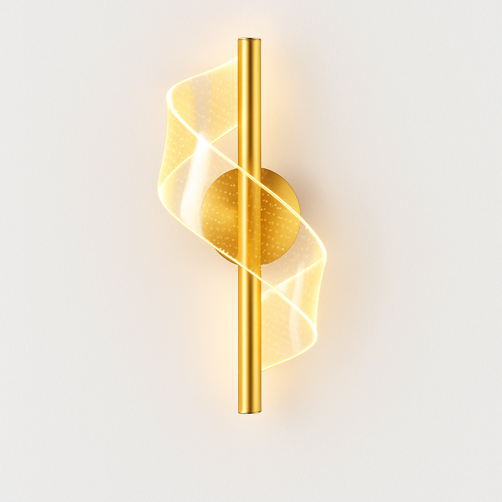 Applique murale LED minimaliste avec lumière ondulé Steal