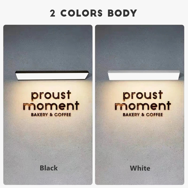 applique murale led minimaliste éclairage extérieur pour jardin et balcon
