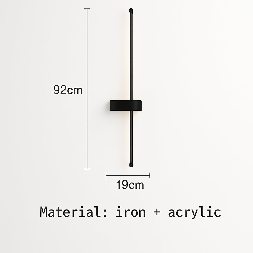 applique murale led minimaliste design artistique