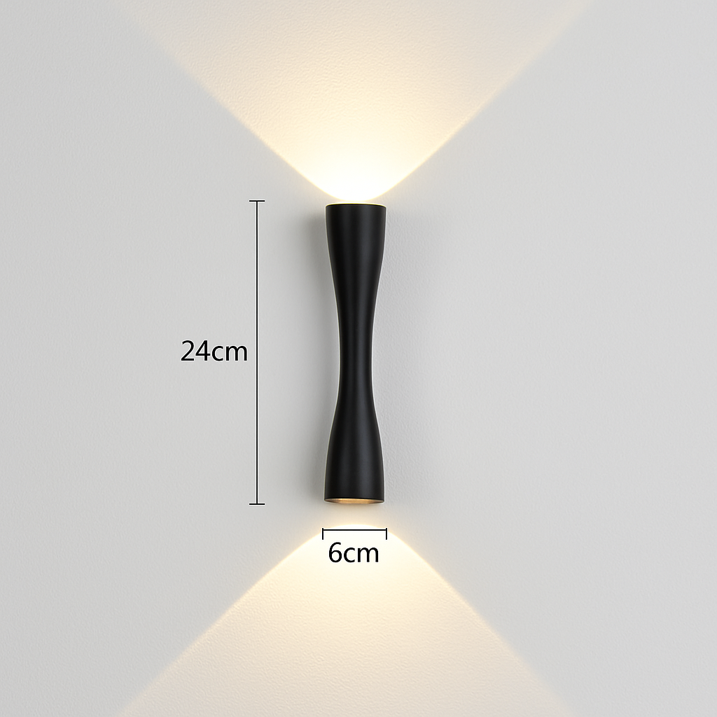 applique murale led minimaliste moderne imperméable idéale intérieur extérieur