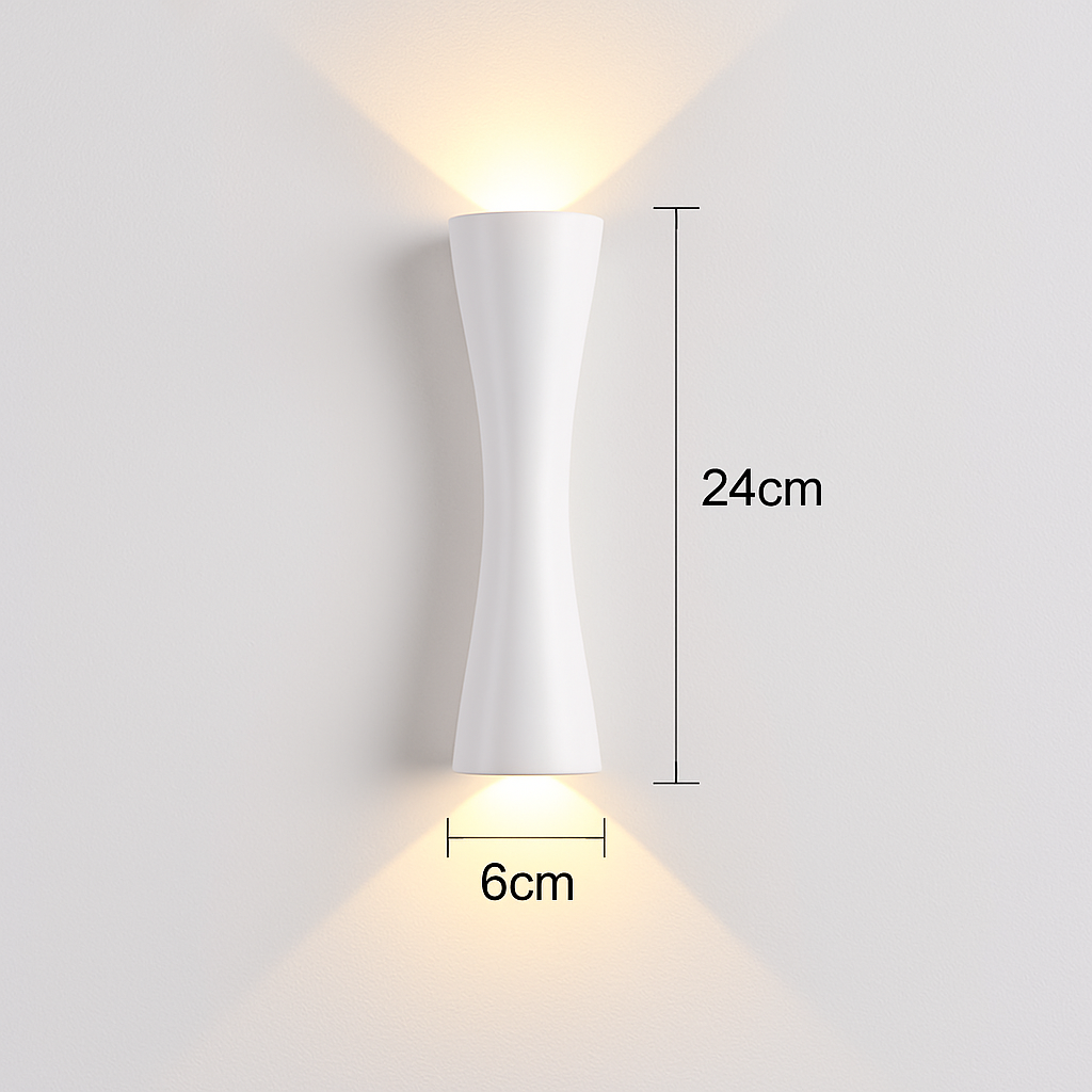 applique murale led minimaliste moderne imperméable idéale intérieur extérieur