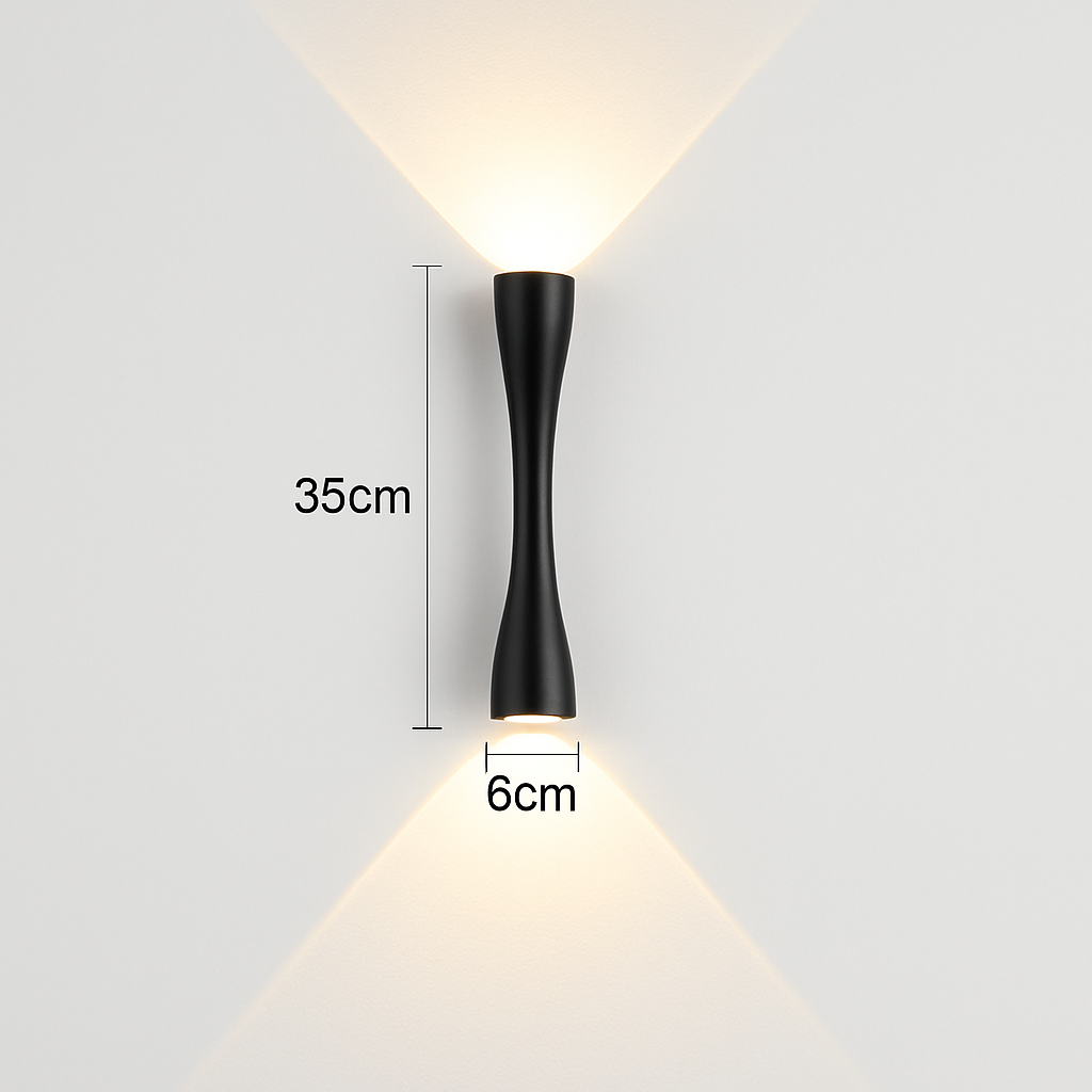 applique murale led minimaliste moderne imperméable idéale intérieur extérieur